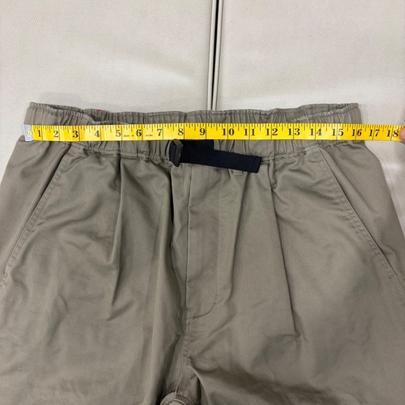 Goldwin Japan GL73352 Wide Tapered Pants Belted Elastic Waist Beige Outdoor Pant - Picture 6 of 10